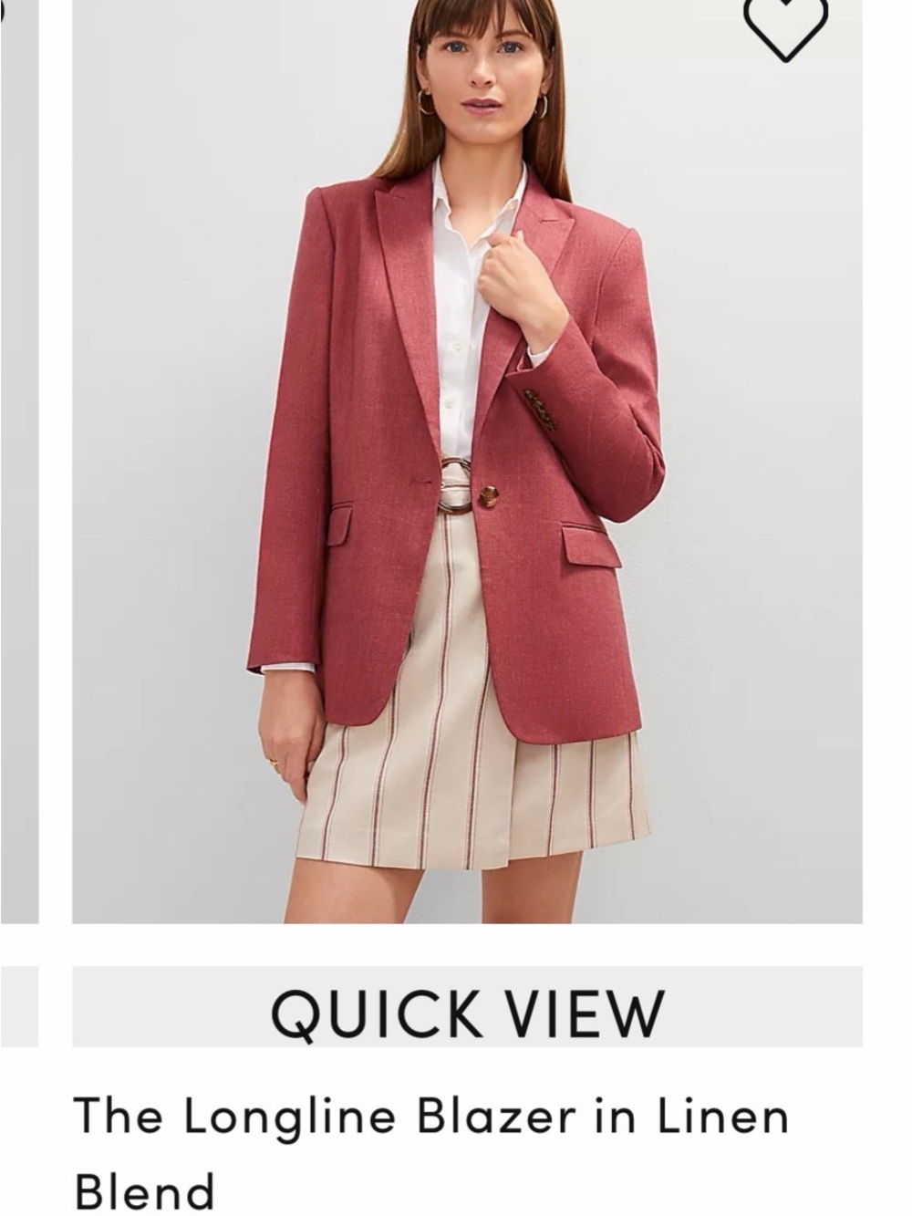 Ann Taylor Linen Blazer